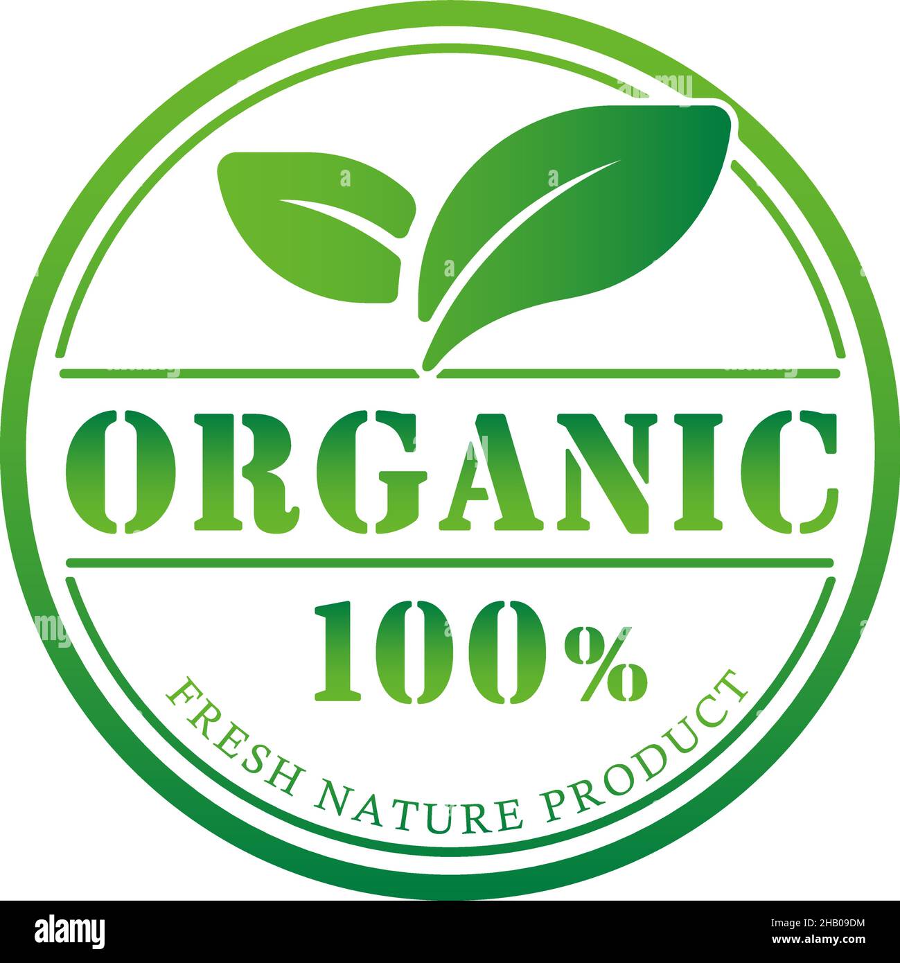 Illustrazione dell'etichetta del prodotto biologico, naturale e ecologico Illustrazione Vettoriale