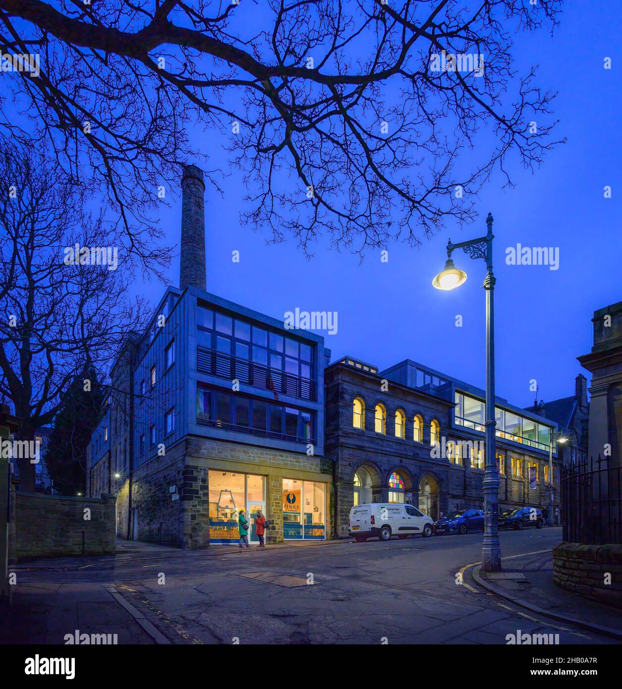 Edinburgh, Scotland, UK - Dovecote Studios Centro arazzo di Malcolm Fraser Architects Foto Stock