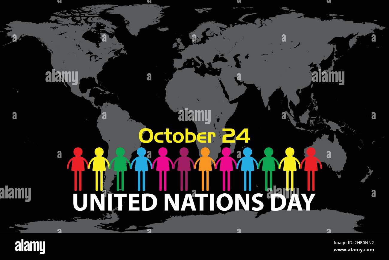 Ottobre 24 Giornata delle Nazioni Unite. Immagine vettoriale del giorno delle Nazioni unite Illustrazione Vettoriale