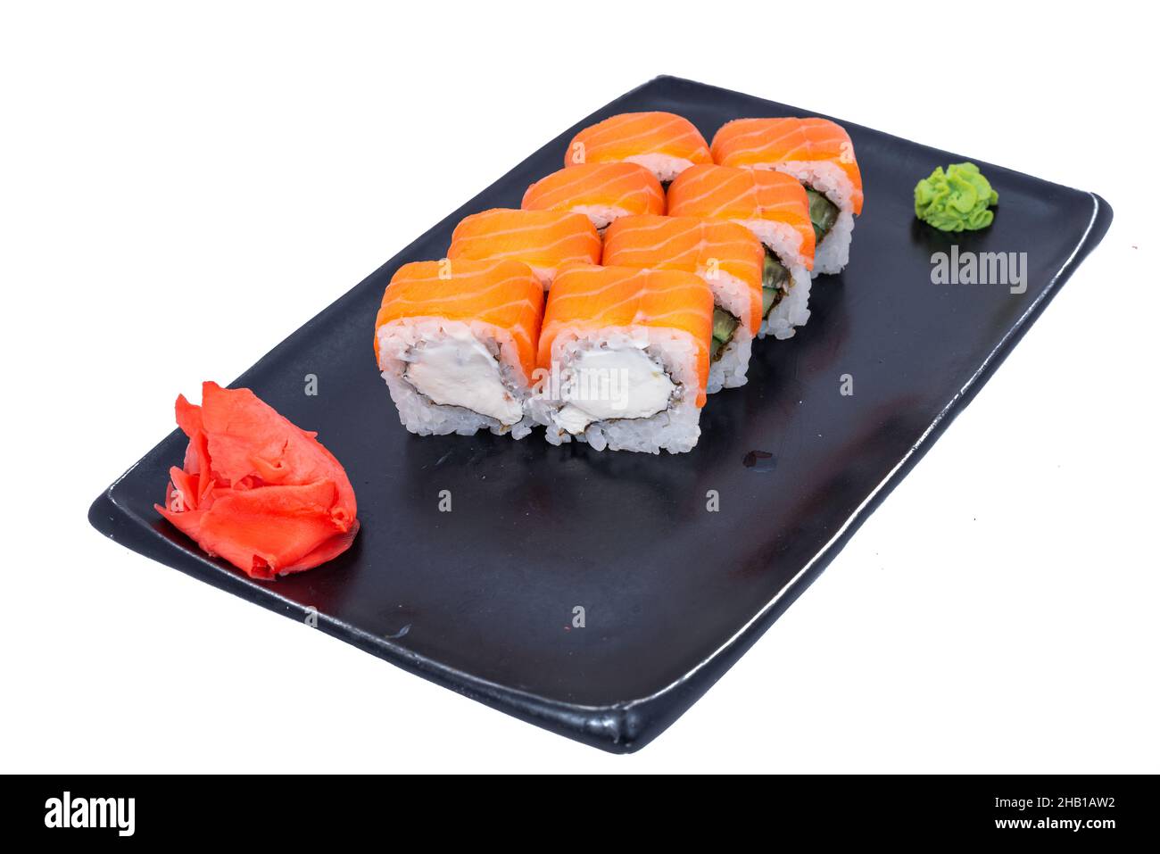 Immagini Stock - Piatto Di Sushi Maki Di Pesce Fresco, Uno