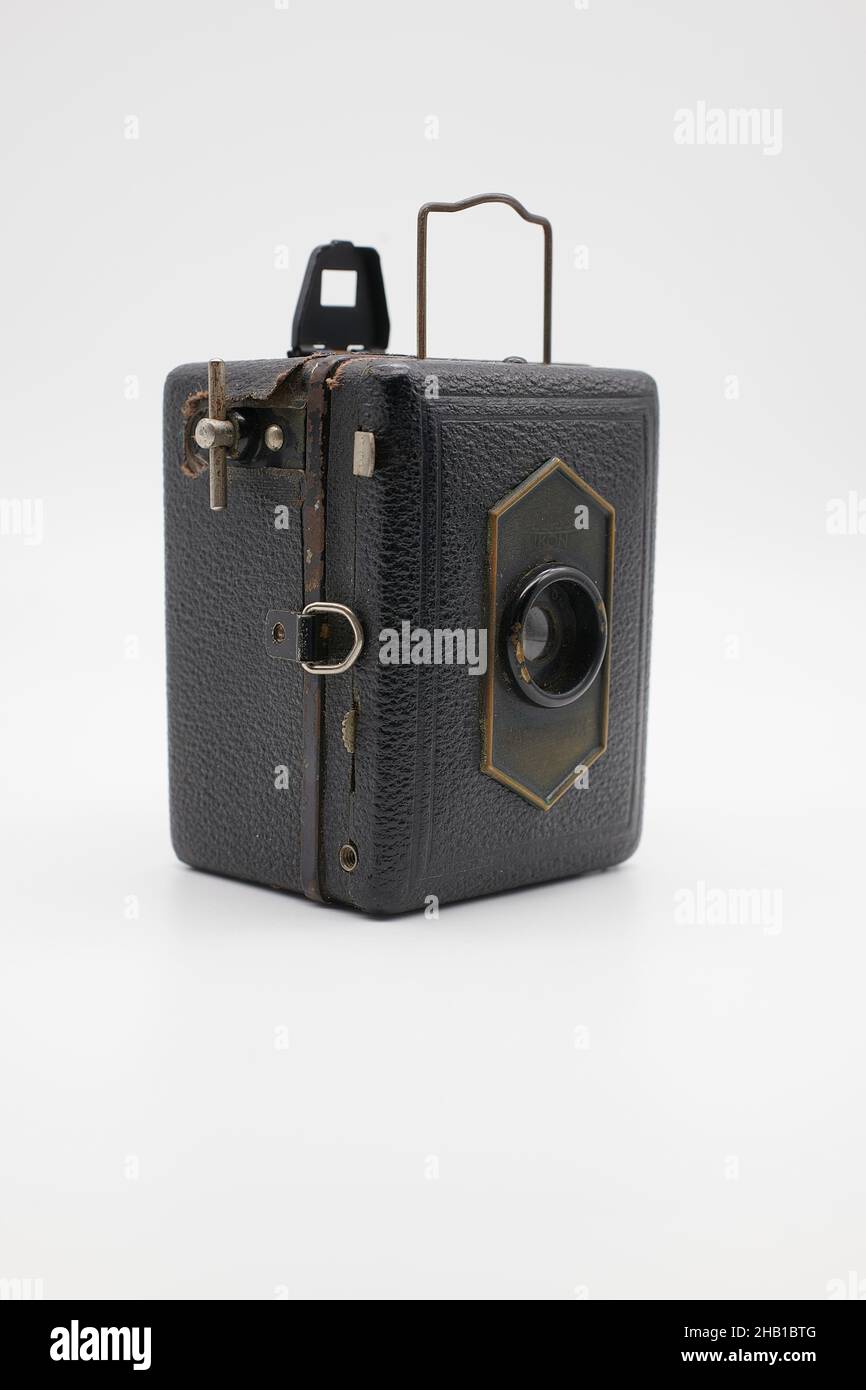 Box della Zeiss Ikon 1928 ( Baby Box ) telecamera Circa 1928, NON ritagliata. Foto Stock