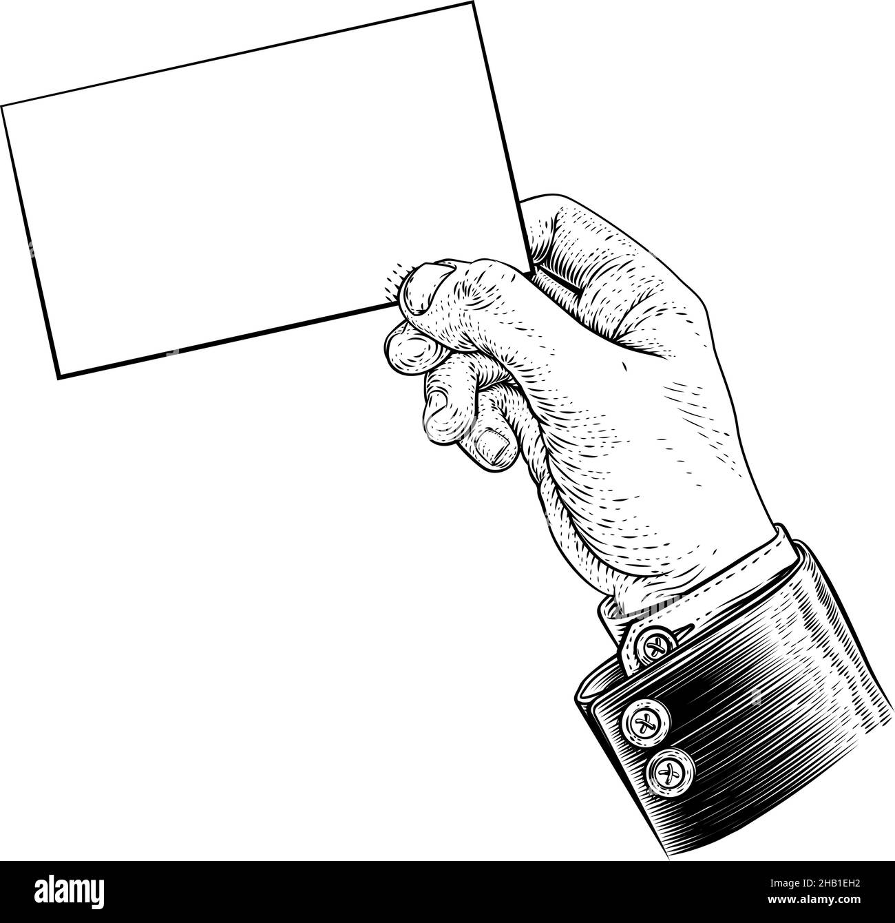 Volantino con lettera per biglietti da visita con tuta Illustrazione Vettoriale