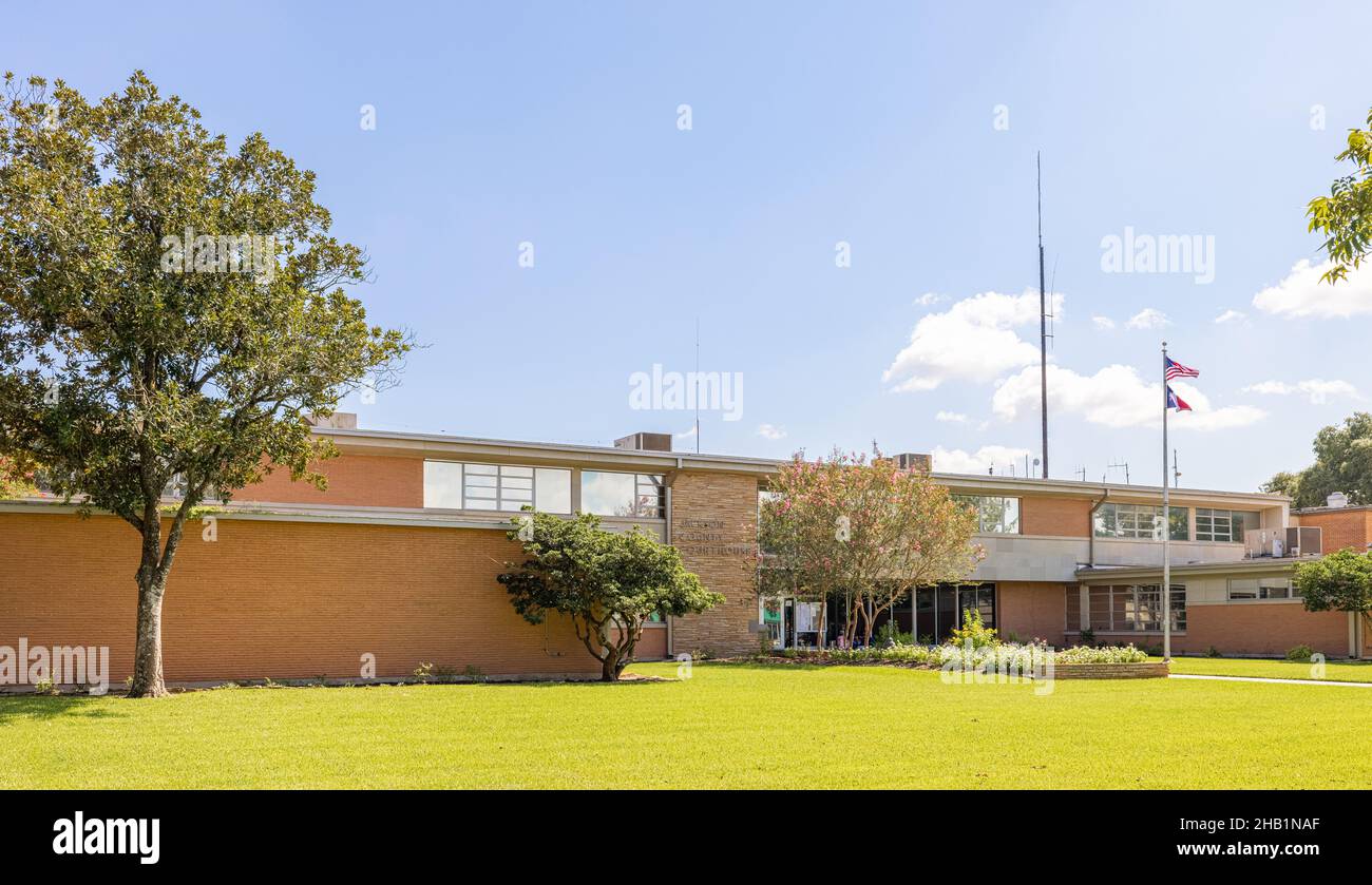 Edna, Texas, USA - 20 settembre 2021: Il tribunale della contea di Jackson Foto Stock