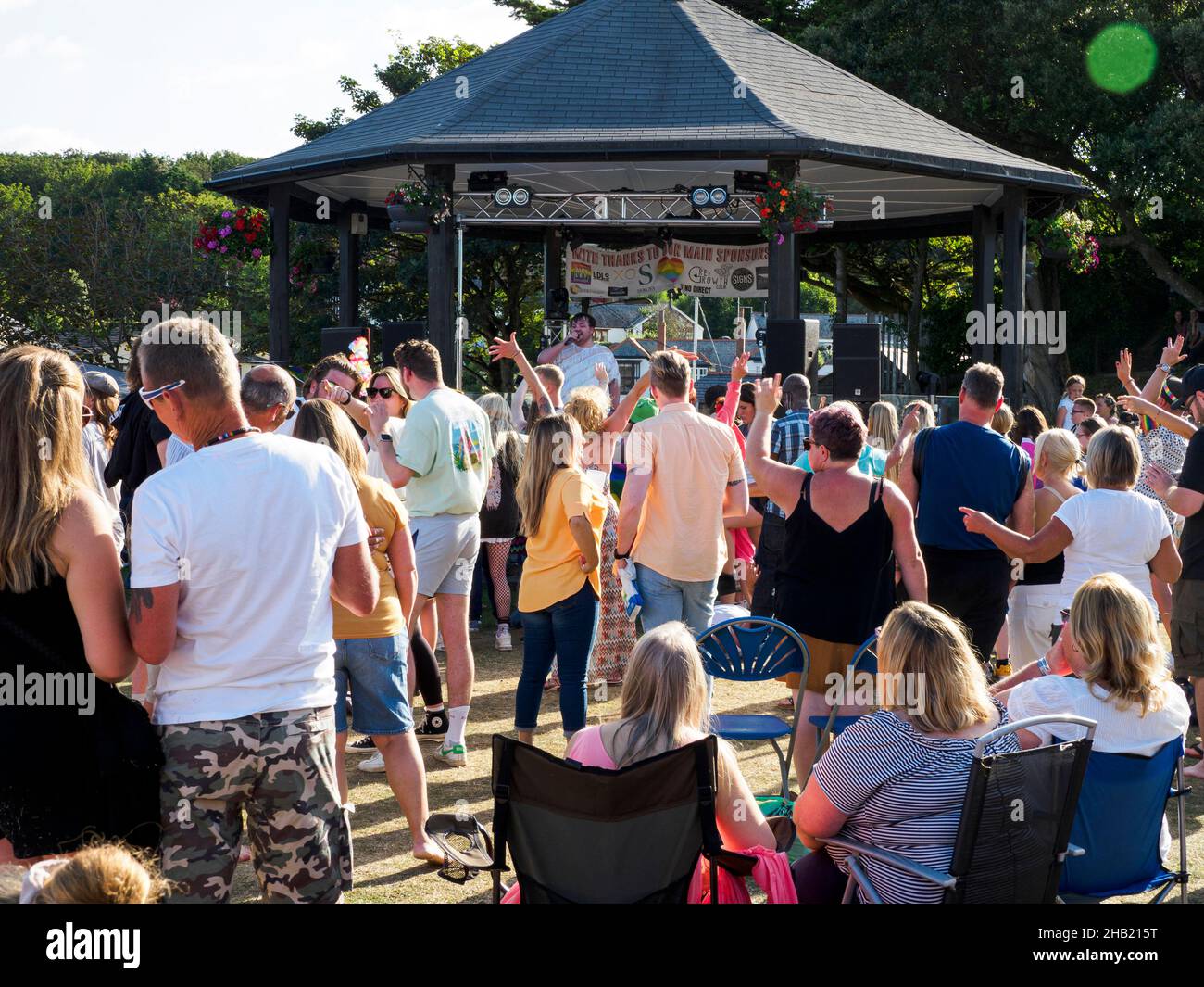 Bude PRIDE Event 2021, Bude, Cornovaglia, Regno Unito Foto Stock