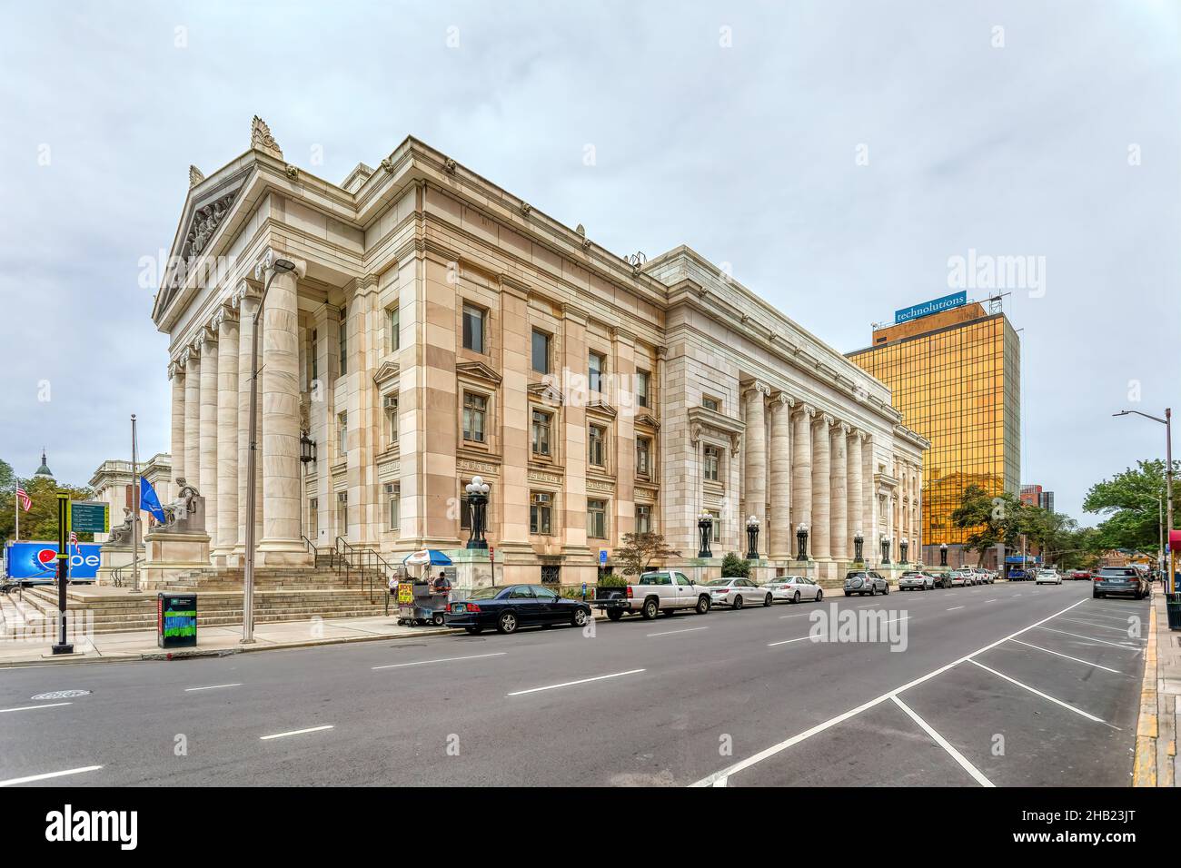 Il tribunale della contea di New Haven, noto anche come Corte superiore, è stato completato nel 1917 sul lato nord di New Haven Green. William Allen, Richard Williams, architetti. Foto Stock