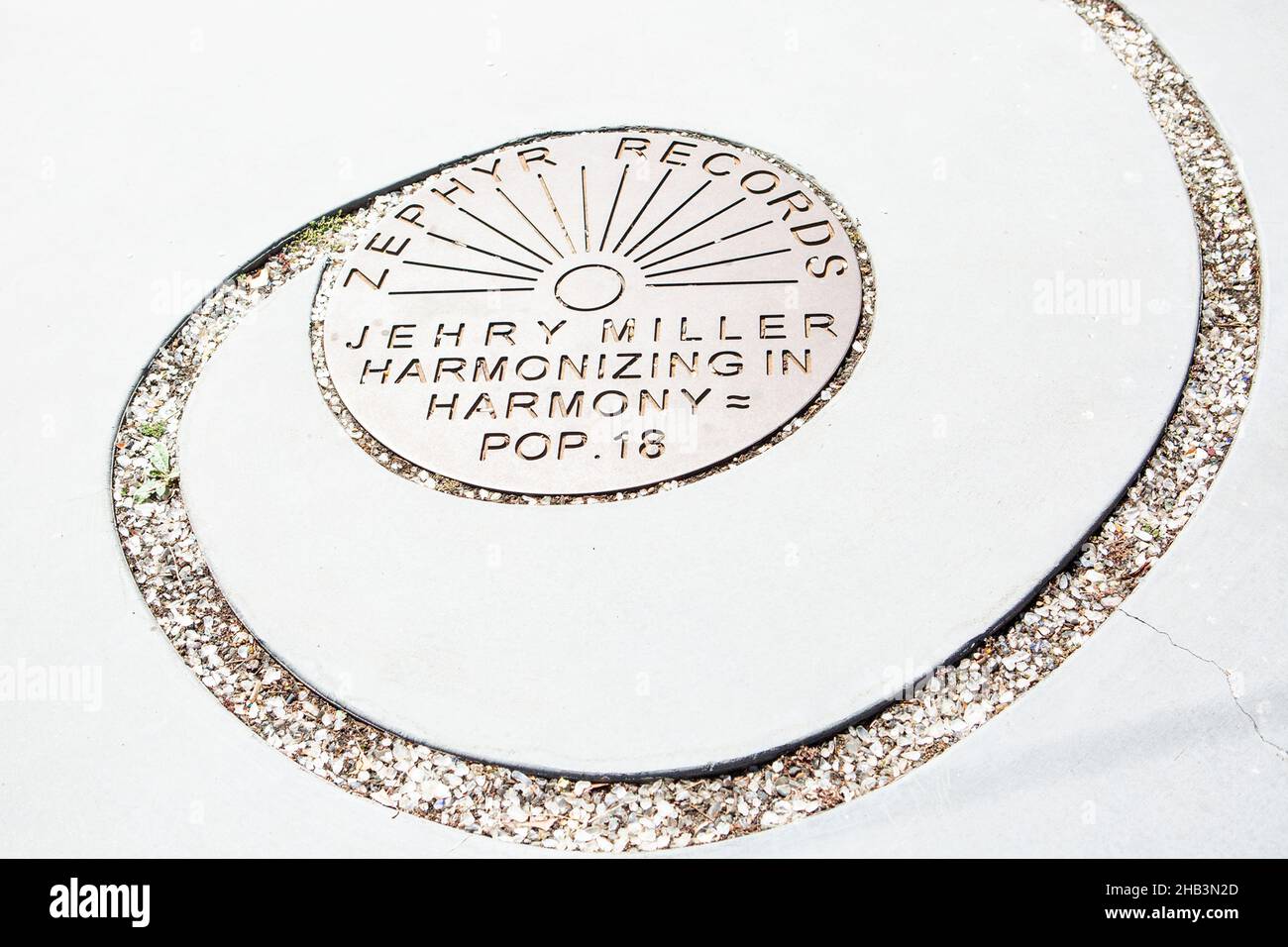 Zephyr Records Plaque, Harmony, California Foto Stock
