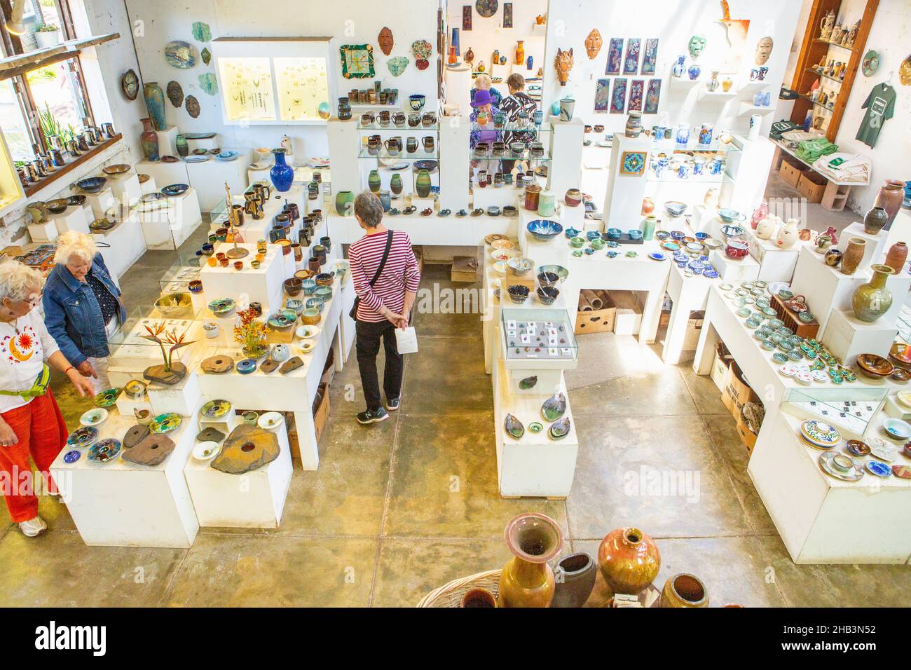 Harmony Pottery Studio Gallery, Harmony, California Foto Stock