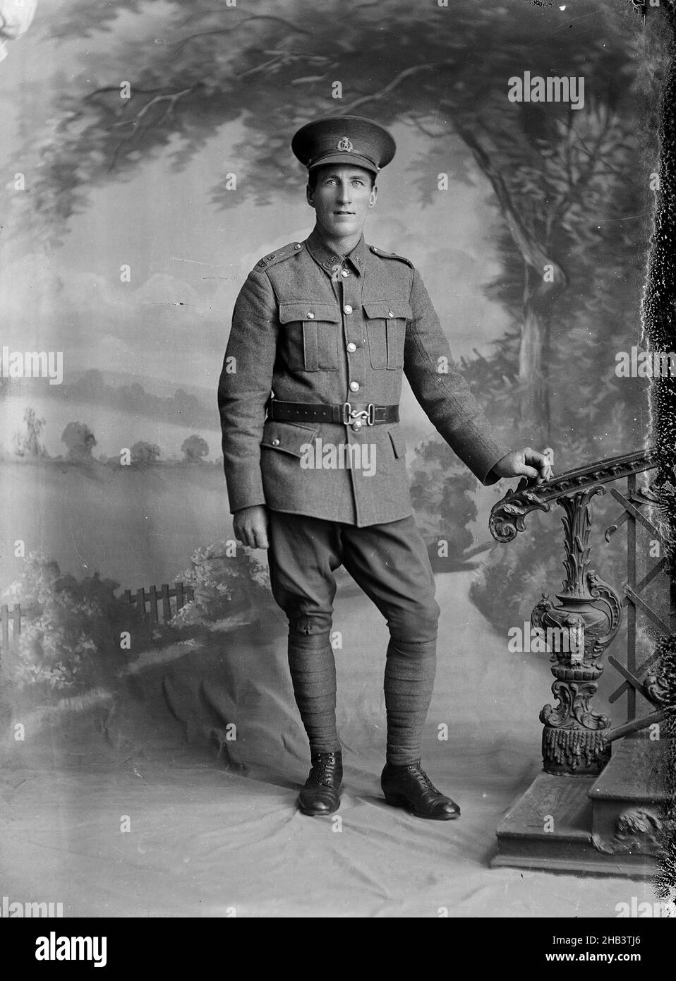 William John Adam Prussing, Berry & Co, studio fotografico, 1917, Wellington, William John Adam Prussing, numero di servizio 42870 Foto Stock