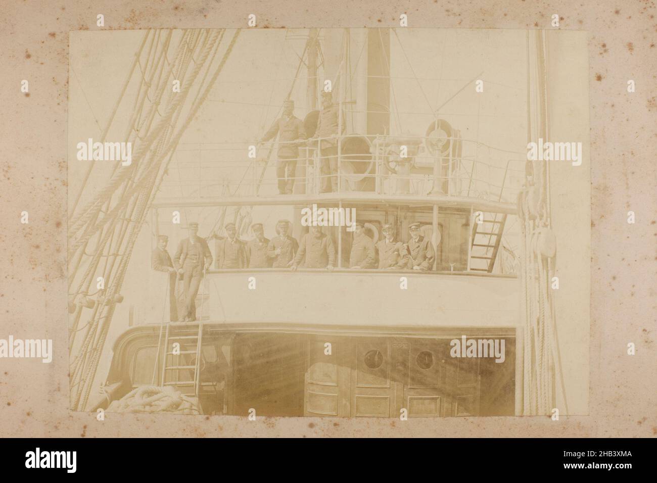 Equipaggio di navi, studio Burton Brothers, Dunedin Foto Stock