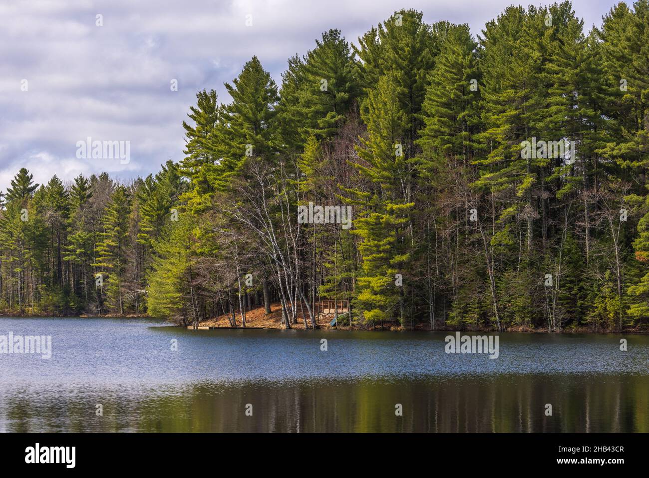 Lago Blue Gill nel Wisconsin settentrionale. Foto Stock