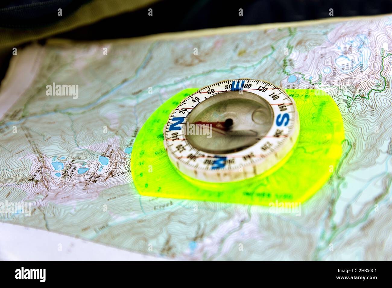 WA205210-00....WASHINGTON - Navagation con mappa e bussola. Foto Stock