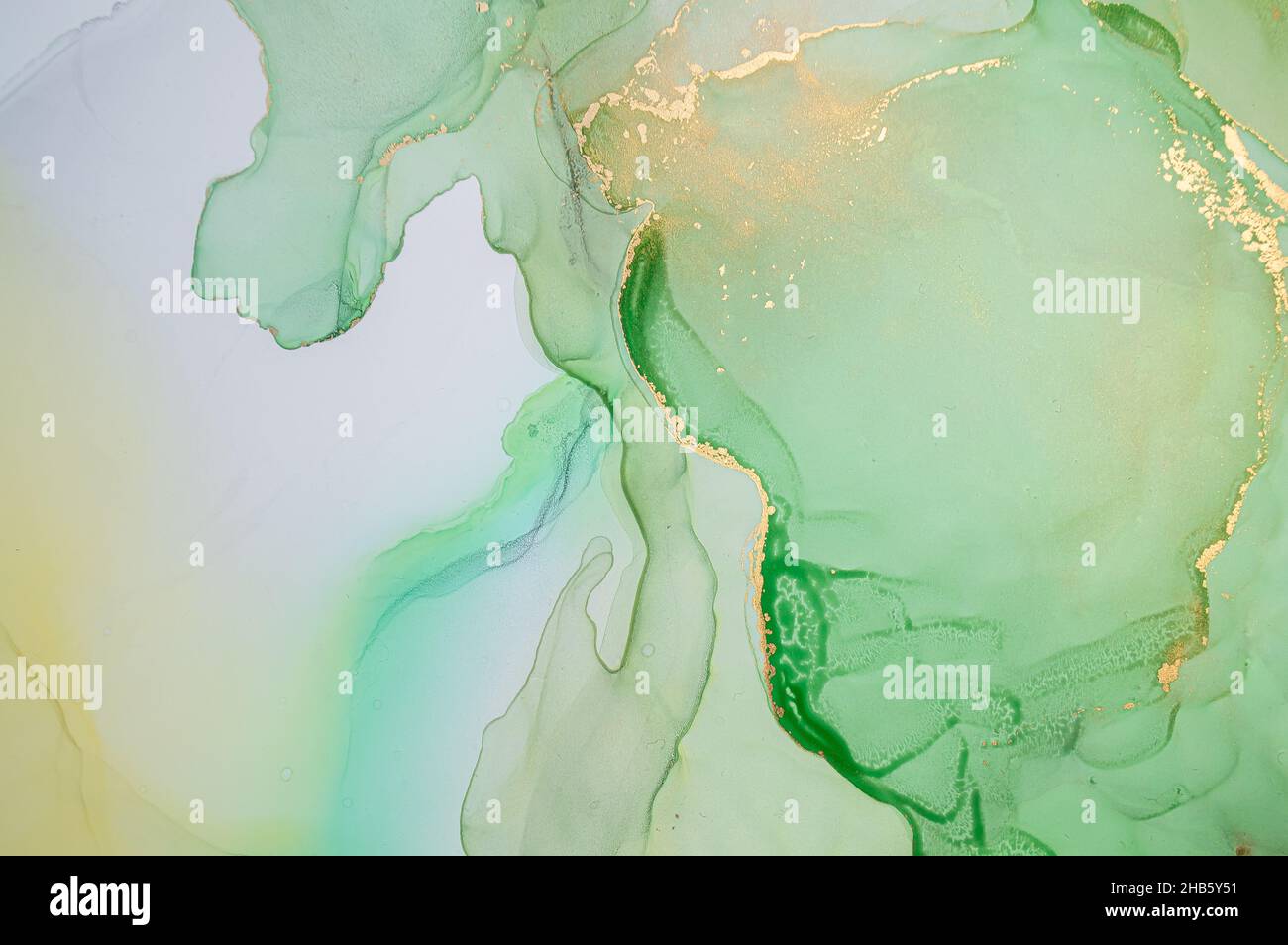 Elegante liquido Abstract background. Inchiostri alcolici Foto Stock