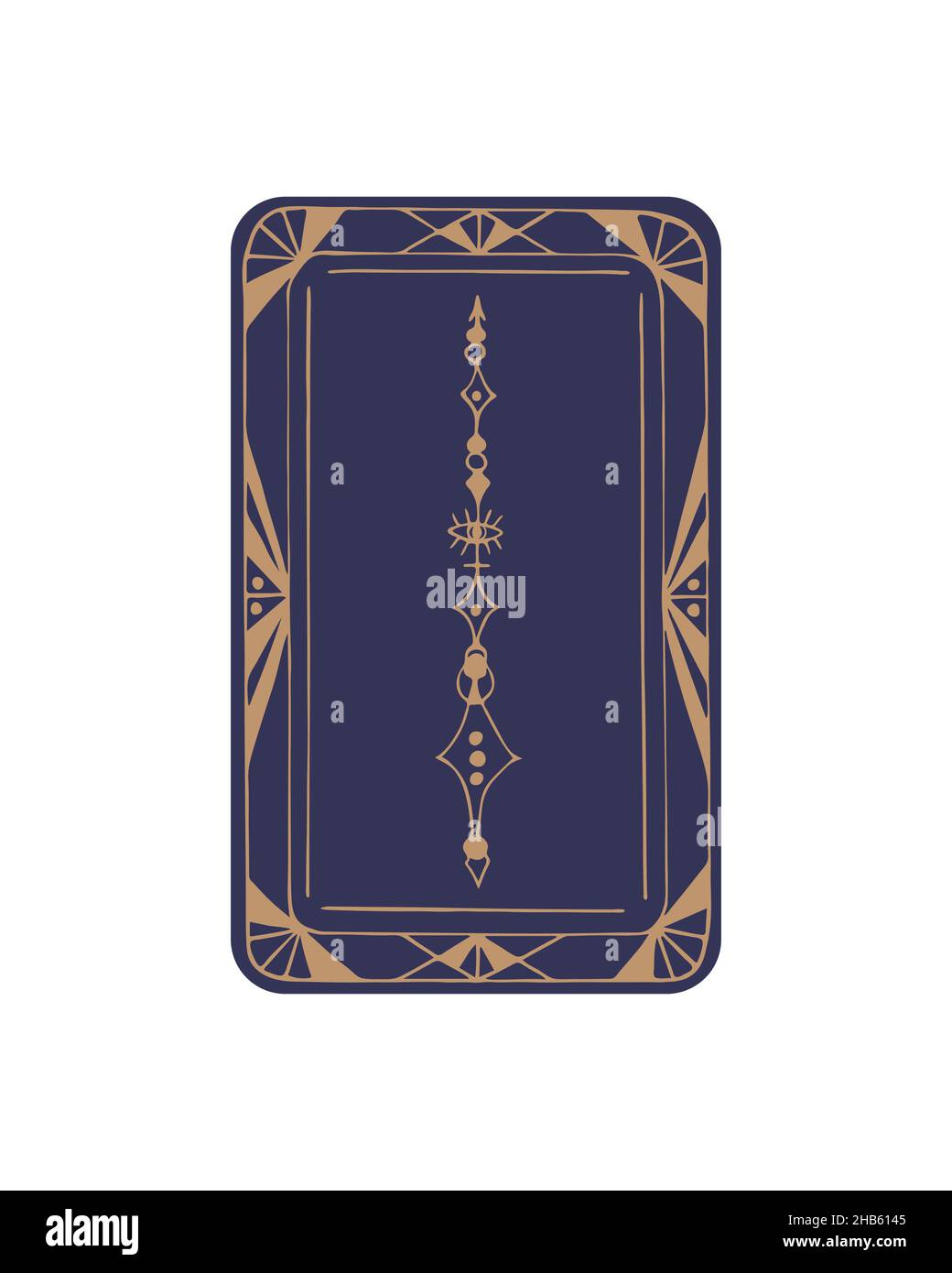 Tarot carta molto Peri mano disegno scarabocchio. Illustrazione vettoriale di tarocchi in stile vintage con simboli mistici, concetto di stregoneria. Isolato, sfondo bianco. Illustrazione vettoriale Illustrazione Vettoriale