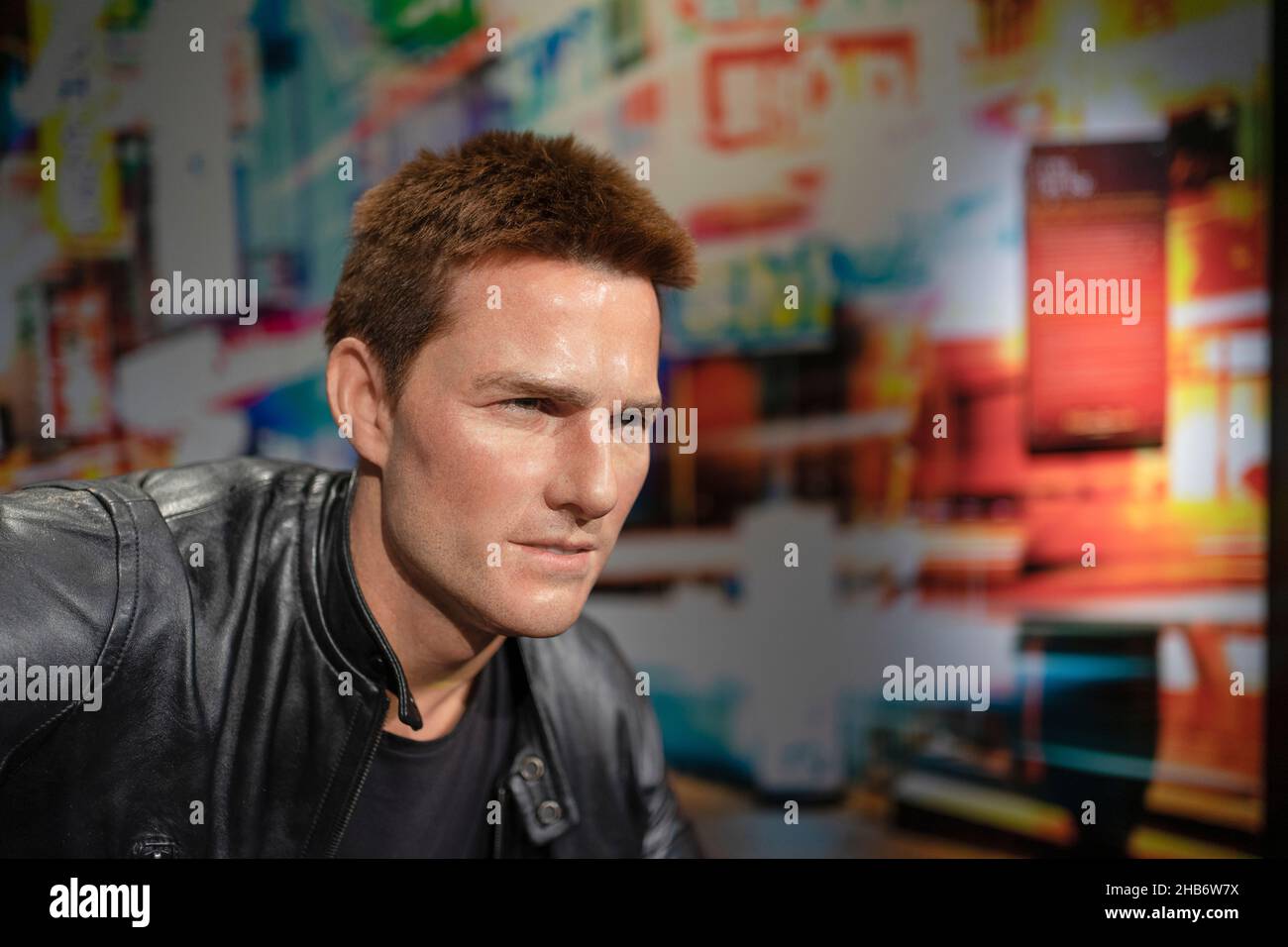 Tom Cruise scultura in cera al Madame Tussauds di Istanbul. Tom Cruise è un attore e produttore americano. Foto Stock