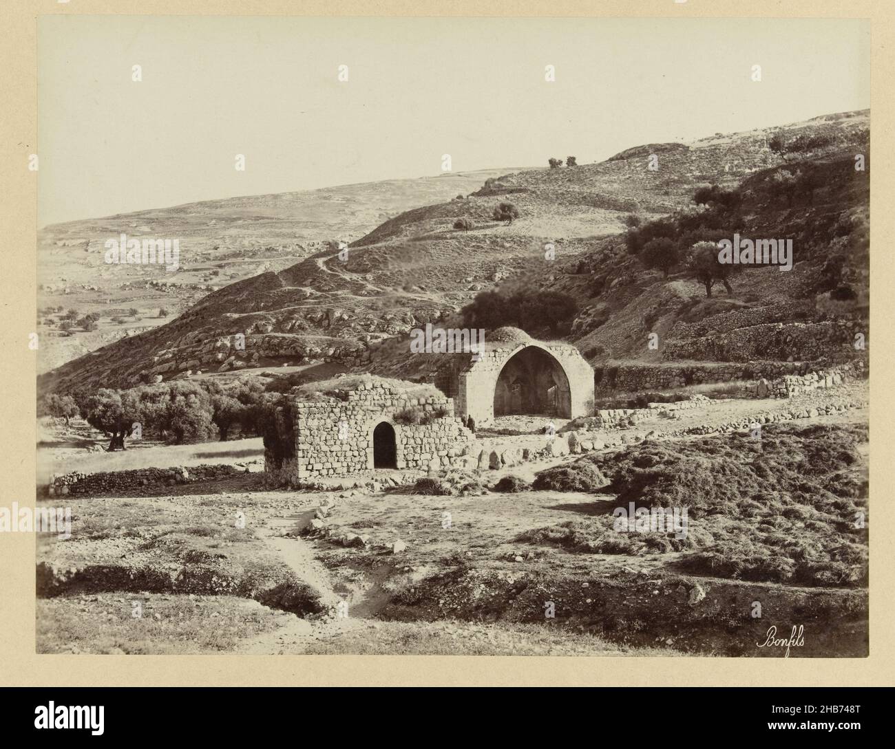 Bene di lavoro, S 46. Il lavoro è bene. Siria. (Titolo su oggetto), la fotografia fa parte della serie di fotografie di Israele, Palestina e Siria raccolte da Richard Polak., anonimo, Syrië, c.. 1895 - c. 1915, supporto fotografico, carta, stampa albume, altezza 218 mm x larghezza 275 mm altezza 466 mm x larghezza 555 mm Foto Stock