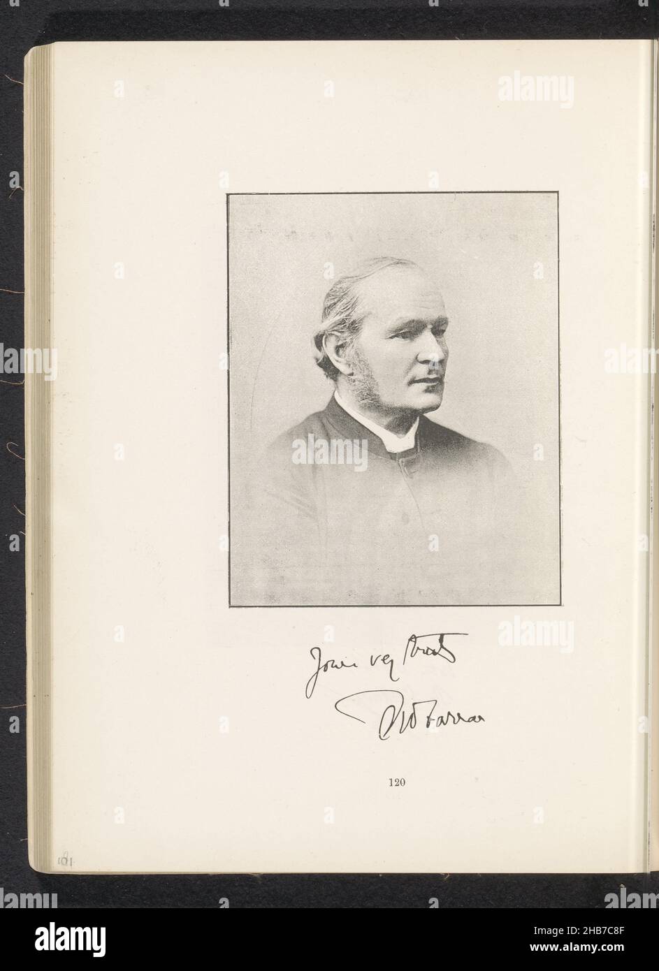 Ritratto di Frederic Farrar, Herbert Rose Barraud, anonimo, c.. 1881 - pollici o prima del 1891, carta, altezza 125 mm x larghezza 100 mm Foto Stock