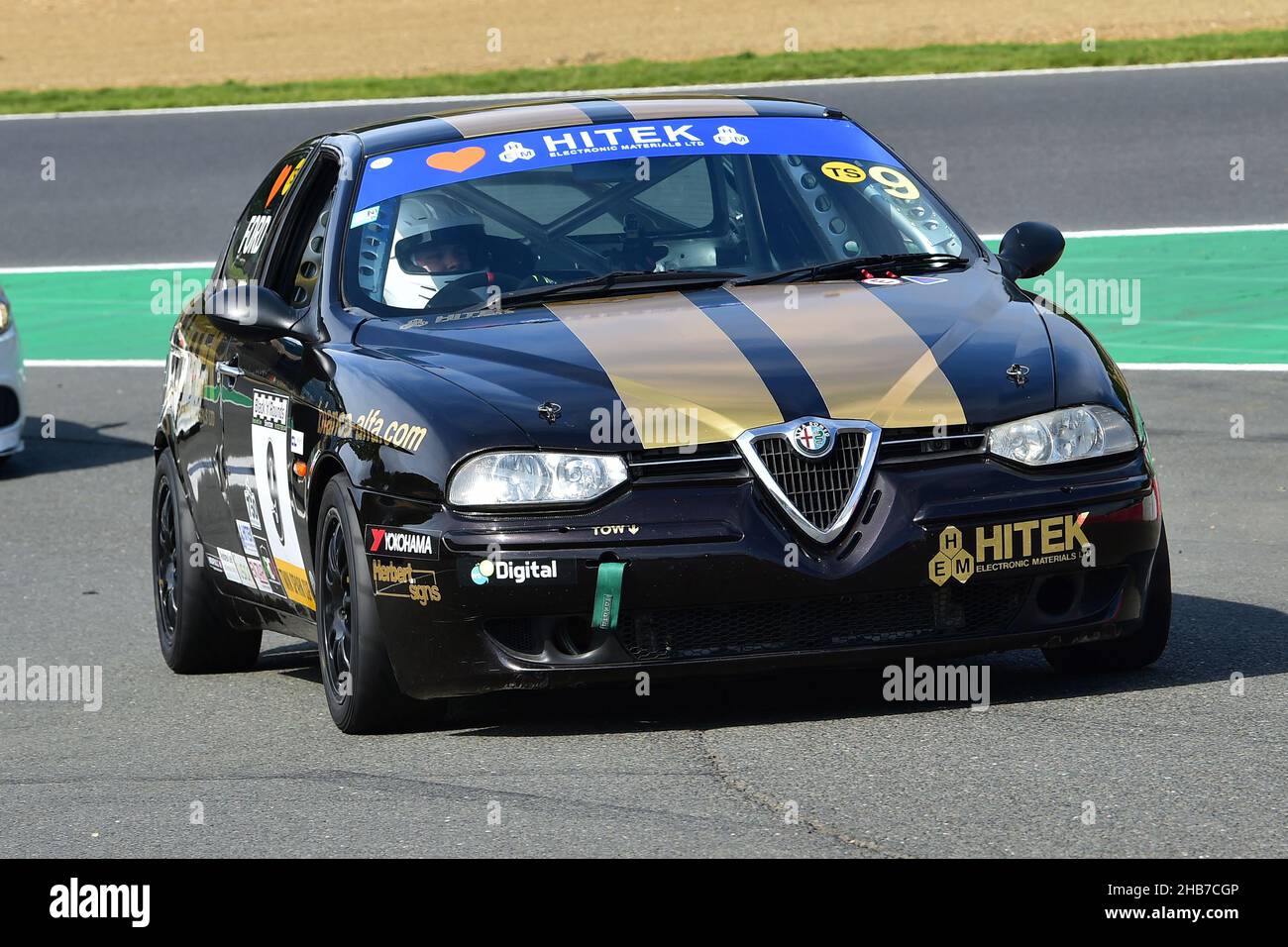 Richard Ford, Alfa Romeo 156, 750MC HITEK Campionato Alfa Romeo, Festival Italia, Brands Hatch, Fawkham, Kent, Inghilterra, domenica 15th agosto, 2021. Foto Stock