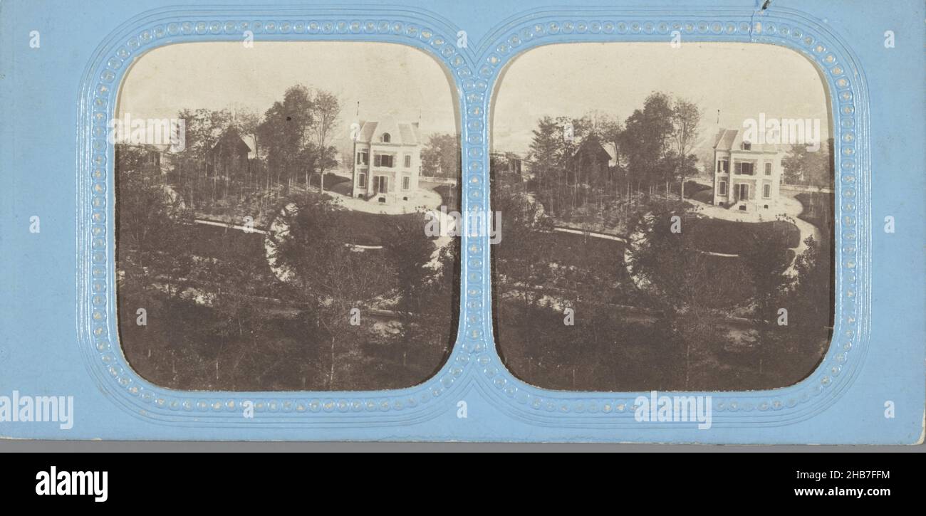 Pavillon Henri IV, Saint-Germain-en-Laye, E.L., Parigi, c.. 1860, foto: supporto fotografico, stampa albume, altezza 86 mm x larghezza 175 mm altezza 66 mm x larghezza 65 mm Foto Stock
