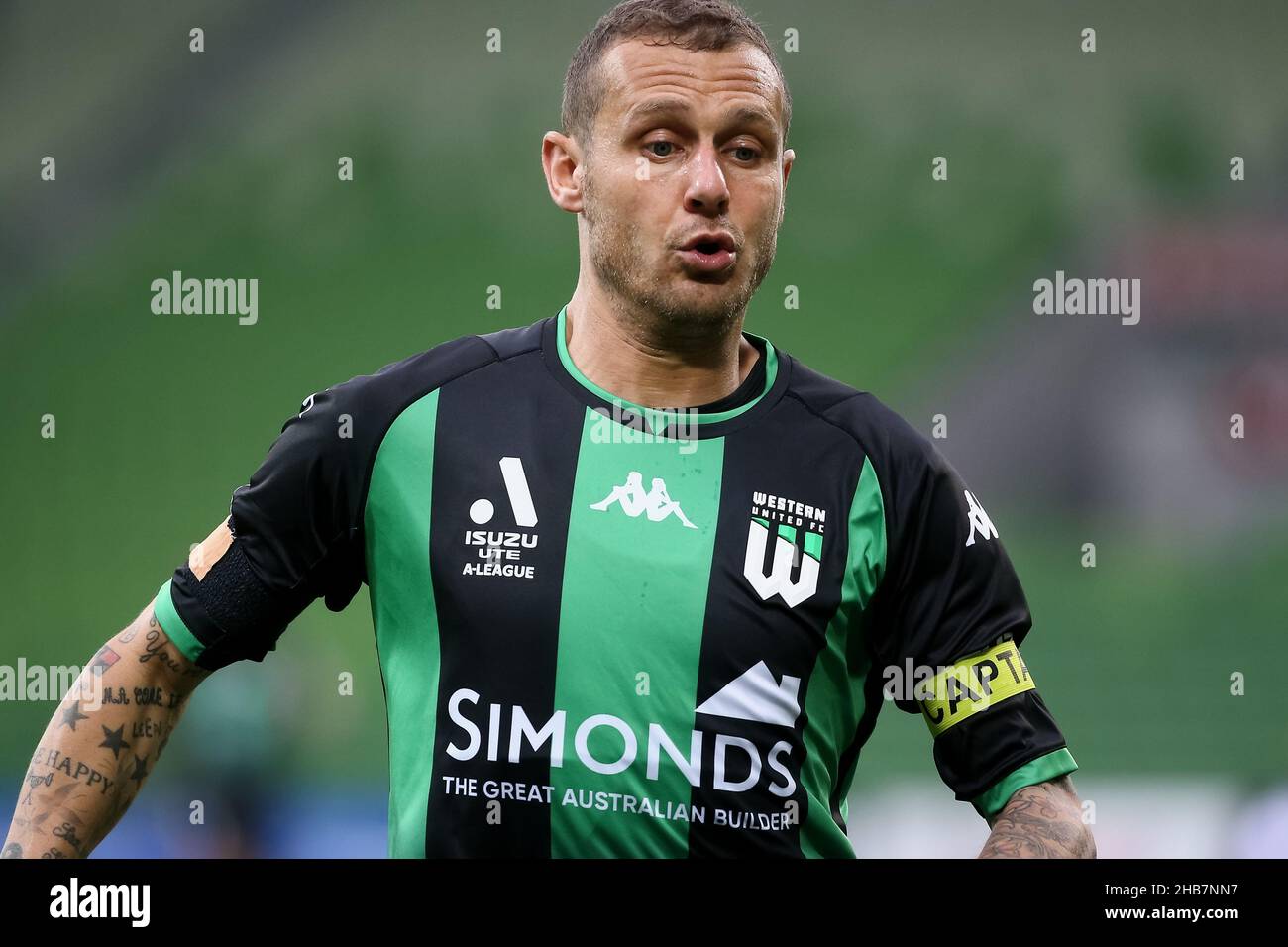 Melbourne, Australia, 17 dicembre 2021. Alessandro Diamanti del Western United durante il round 5 Della Partita di calcio A-League tra il Western United FC e Adelaide United all'AAMI Park il 17 dicembre 2021 a Melbourne, Australia. Credit: Dave Hewison/Speed Media/Alamy Live News Foto Stock