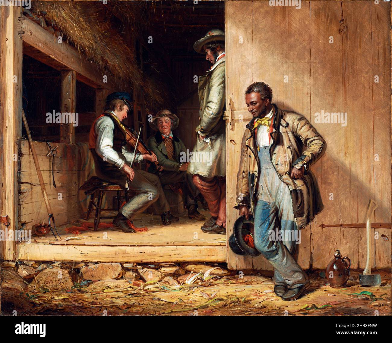 The Power of Music di William Sidney Mount (1807-1868), olio su tela, 1847 Foto Stock
