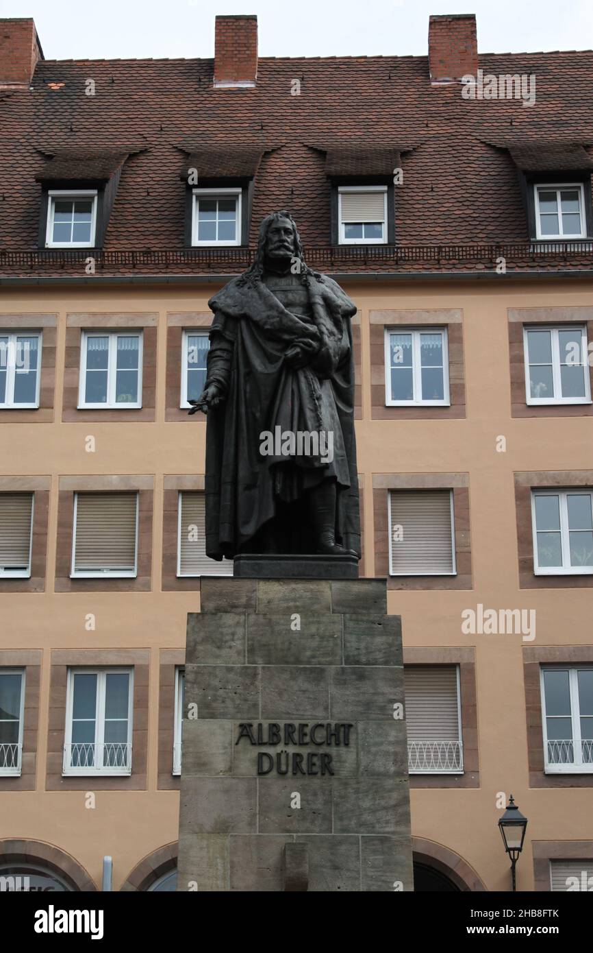 Albrecht Durer Statua Norimberga Foto Stock