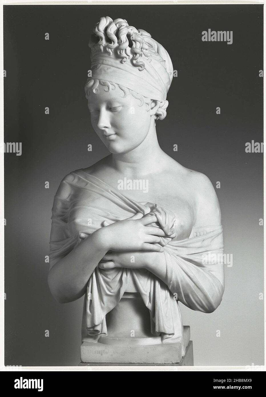 Riproduzione fotografica del dipinto di David: Mme Recamier, anonimo, c.. 1860 - c. 1880, stampa albume Foto Stock