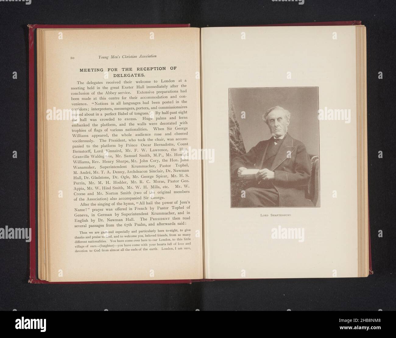 Ritratto di Anthony Ashley Cooper, settimo conte di Shaftesbury, Lord Shaftesbury (titolo sull'oggetto), creatore: anonimo, c. 1890 - pollici o prima del 1895, carta, altezza 102 mm x larghezza 76 mm Foto Stock