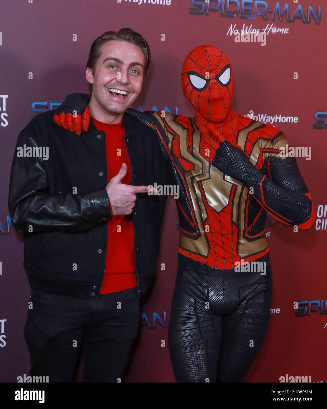 Londra, Regno Unito. 16th Dic 2021. Barney Walsh ha partecipato allo Screening di Gala del Regno Unito di "Pider-Man: No Way Home" al Ham Yard Hotel di Londra. (Foto di Brett Cove/SOPA Images/Sipa USA) Credit: Sipa USA/Alamy Live News Foto Stock