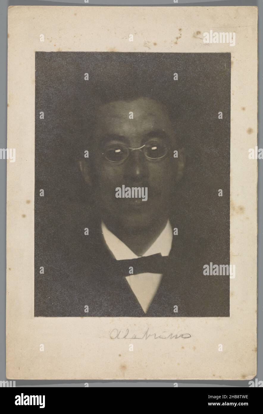 Arnold Aletrino, Willem Witsen, Amsterdam, c.. 1860 - c. 1915, carta, stampa in argento gelatina, altezza 170 mm x larghezza 125 mm altezza 240 mm x larghezza 161 mm Foto Stock