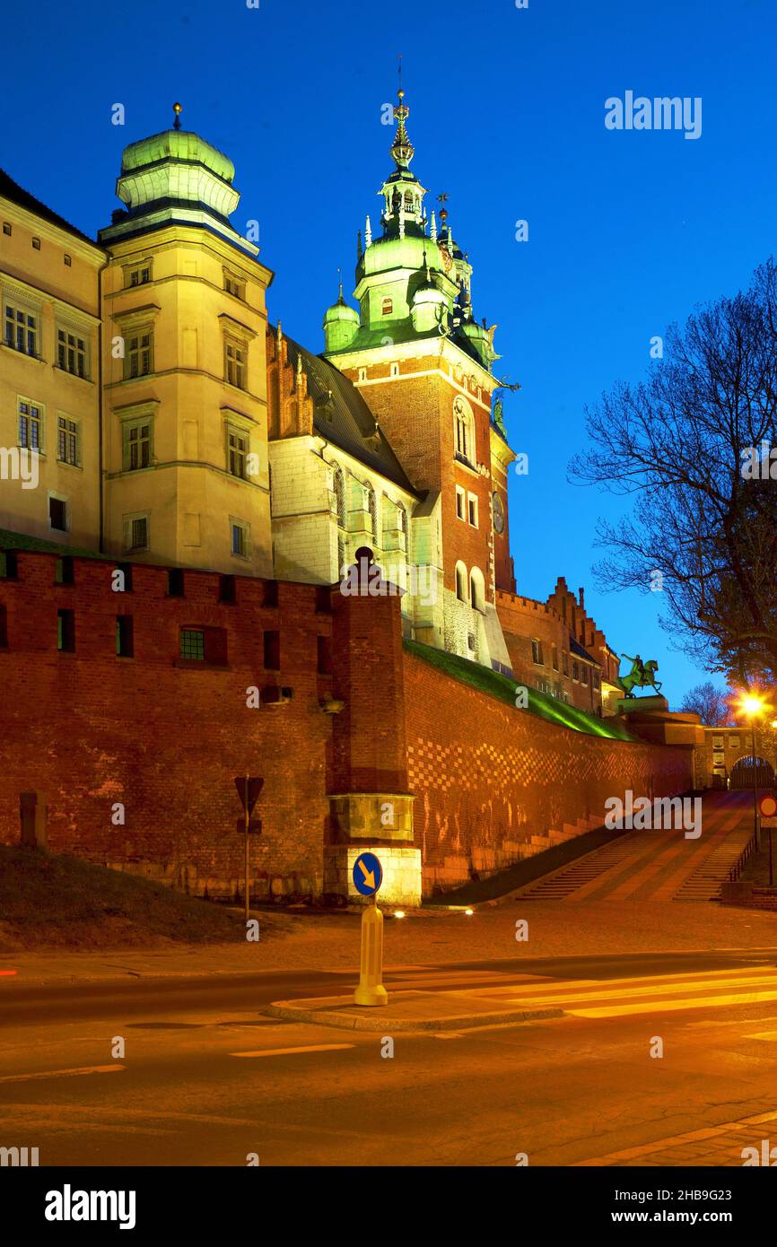 Polonia, Cracovia, Castello di Wawel, Foto Stock