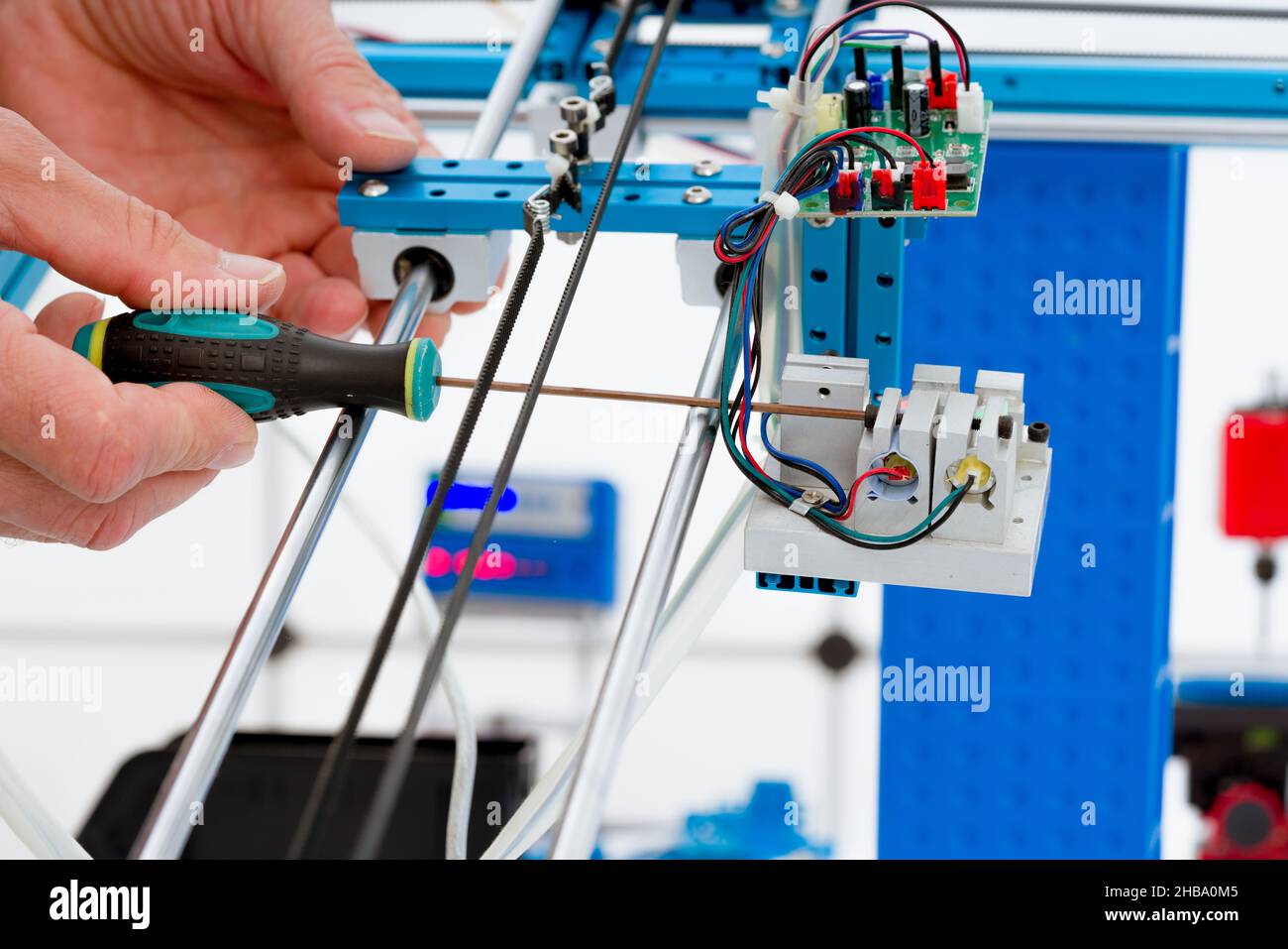 Strumento di precisione per la ricerca foto-ottica. Foto Stock