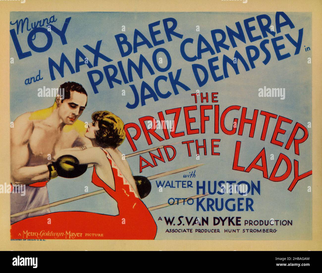 IL PRIZEFIGHTER E LA SIGNORA (1933), DIRETTO DA W. S. VAN DYKE. Credito: M.G.M. / Album Foto Stock