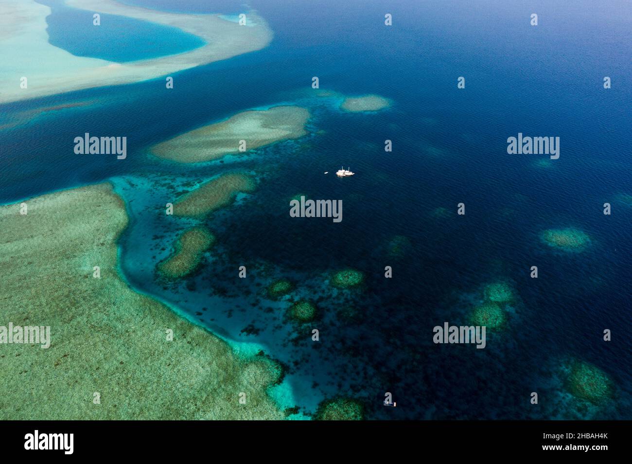 Impressioni di Atollo Felidhu, Oceano Indiano, Maldive Foto Stock