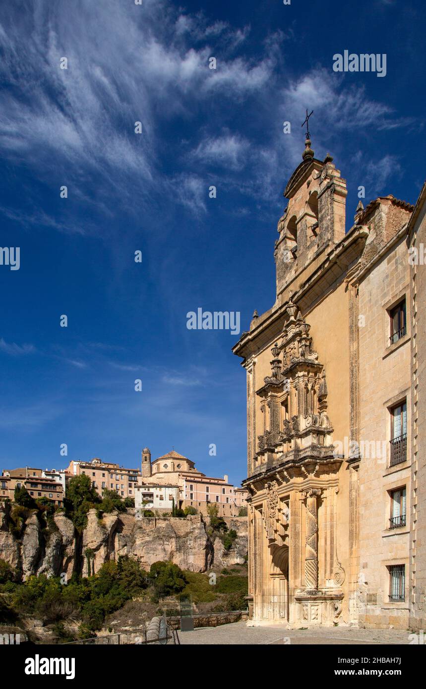 Parador de Cuenca. Edificio del monastero di San Paolo, Cuenca, Castille la Mancha, Spagna Foto Stock