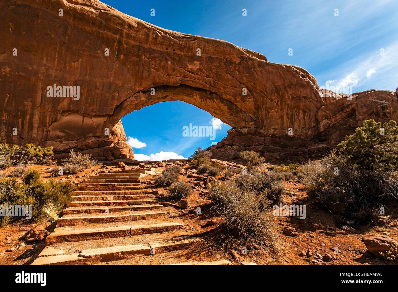 South Window, Arches National Park, Utah, Stati Uniti d'America. Una versione unica e ottimizzata di un'immagine di NPS Ranger JW Frank; Credit: NPS/Jacob W. Frank Foto Stock