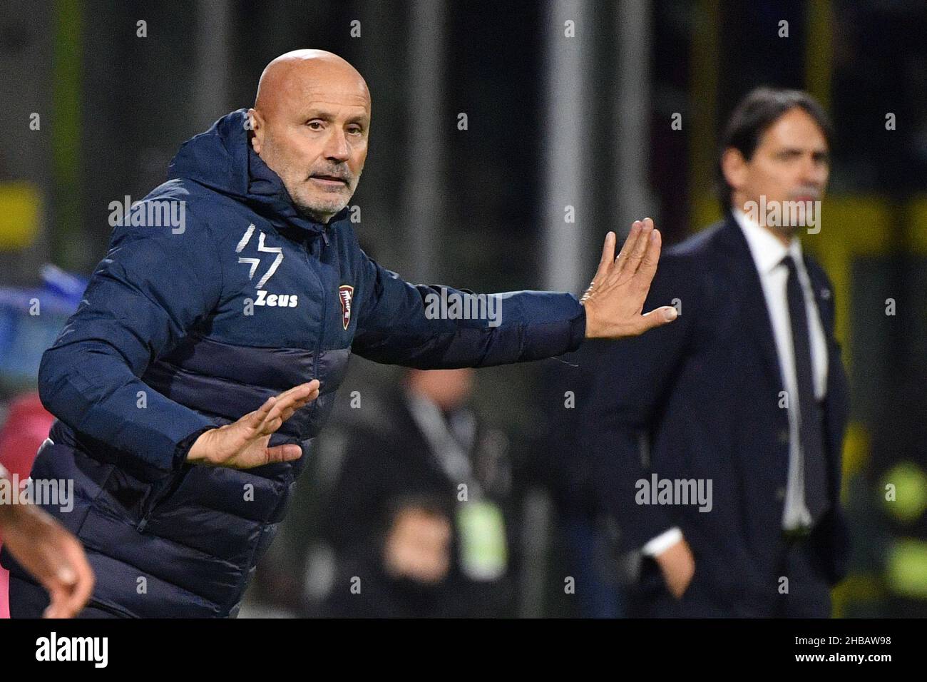 Salerno, Italia. 17th Dic 2021. Stefano Colantuono, allenatore di salernitana durante gli USA Salernitana vs Inter - FC Internazionale, campionato italiano di calcio A match a Salerno, Italia, Dicembre 17 2021 Credit: Independent Photo Agency/Alamy Live News Foto Stock