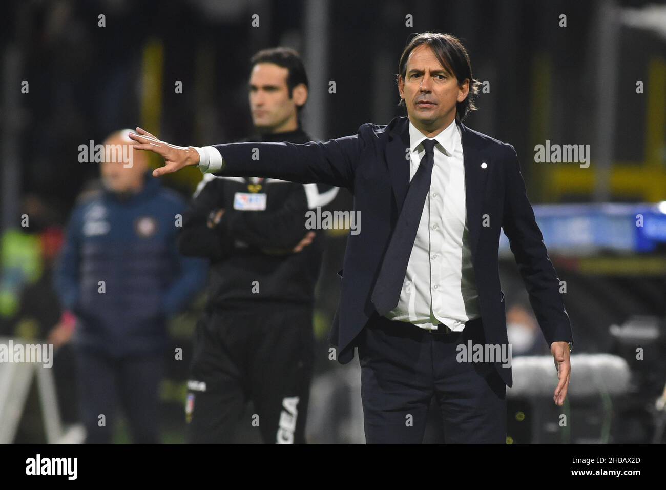 Salerno, Italia. 17th Dic 2021. Simone Inzaghi (allenatore FC Inter) durante la Serie A tra US Salernitana e FC Internazionale allo Stadio Arechi. FC Inter vince il 5-0. Credit: ZUMA Press, Inc./Alamy Live News Foto Stock