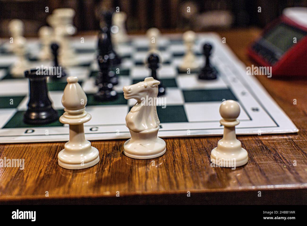 Chess Chessboard gioco Foto Stock