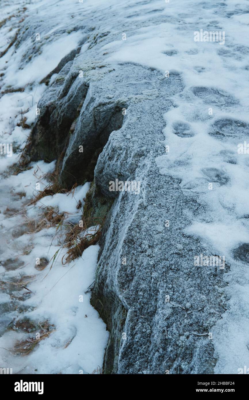 Pietra di ghiaccio scandinava Foto Stock