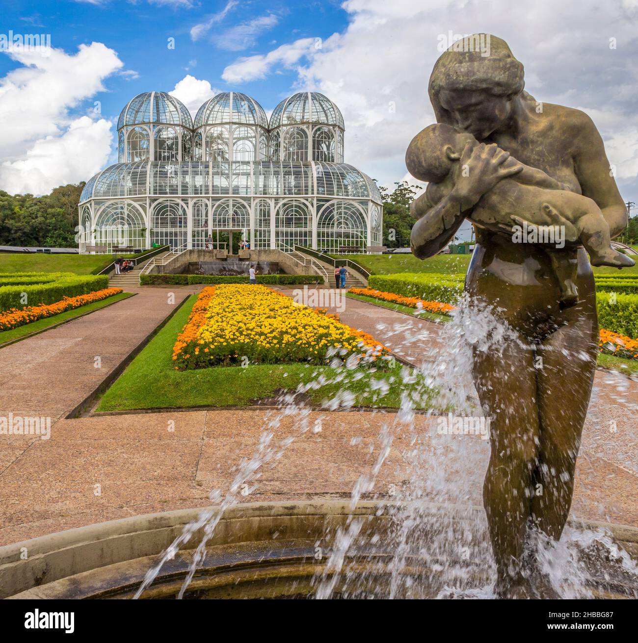 Giardino Botanico di Curitiba. Foto Stock