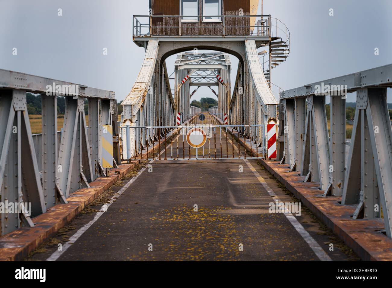 Il vecchio ponte Meiningen vicino a Bressewitz, Meclemburgo-Pomerania occidentale, Germania Foto Stock