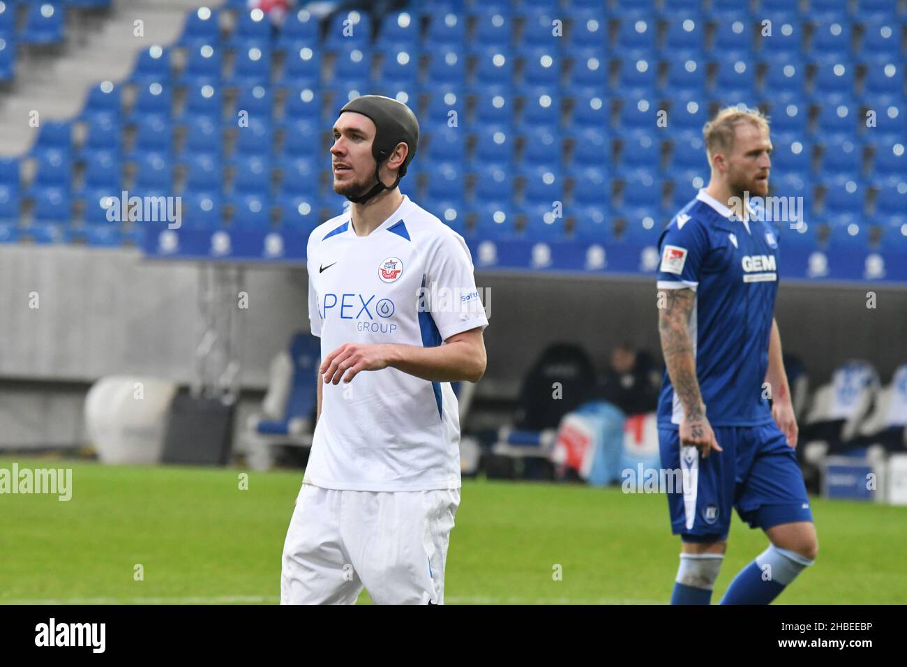 Seconda lega Karlsruher SC vs Hansa Rostock, KSC Karlsruhe WIldparkstadion 19. dicembre 2021 Foto Stock