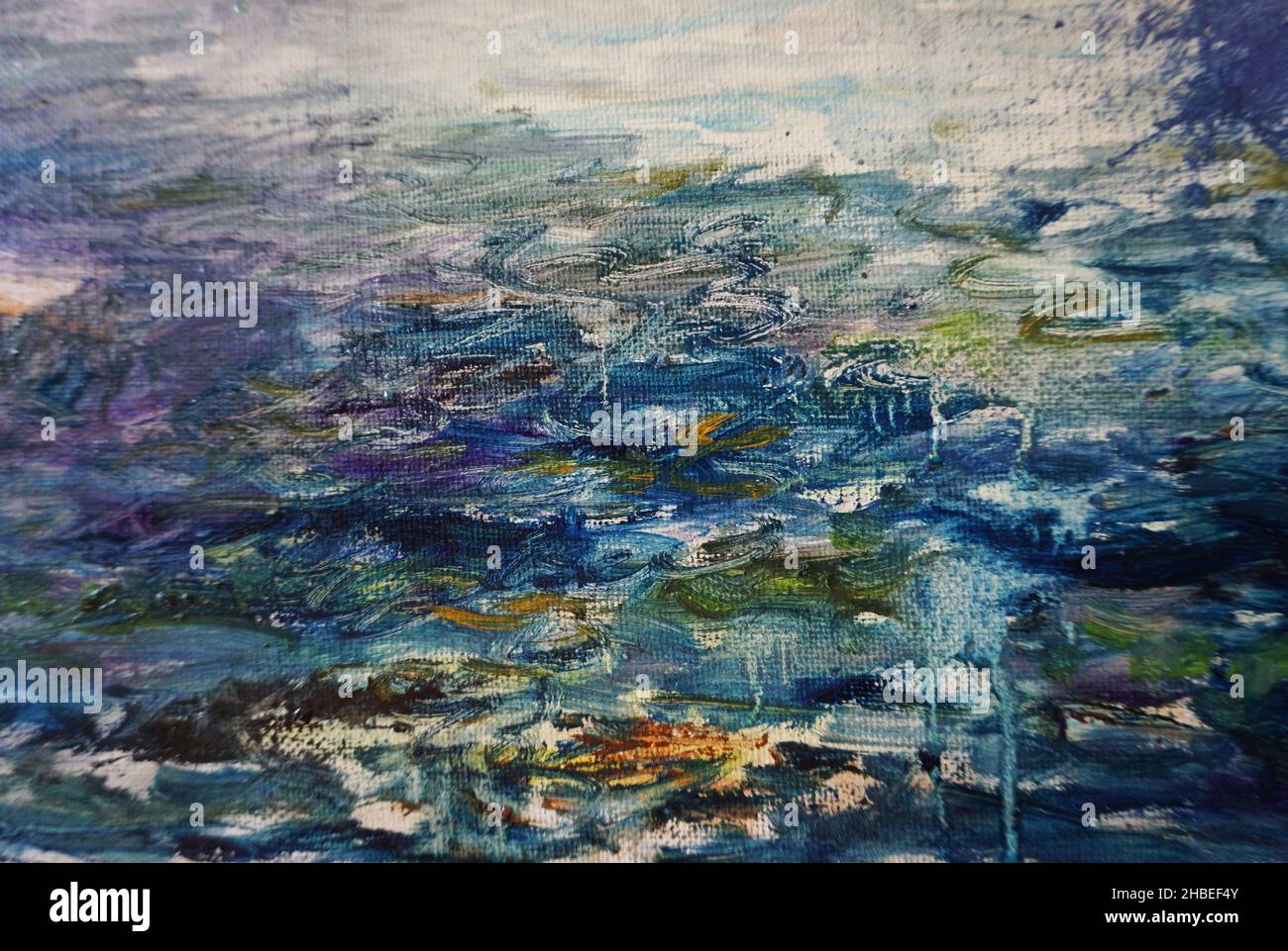 Pittura d'arte Abstract olio colore sfondo da bangkok Thailandia Foto Stock