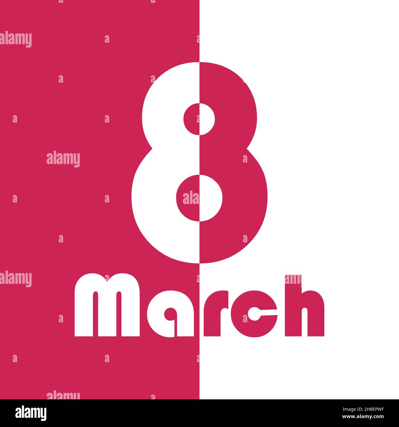 Giornata internazionale della donna 8 marzo vettore di festa Illustrazione Vettoriale