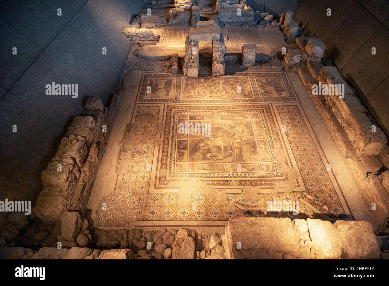 Museo Archeologico di Hatay: È un museo con molti mosaici risalenti al periodo romano. Museo del Mosaico di Antiochia con il maggior numero di Mosaici Foto Stock