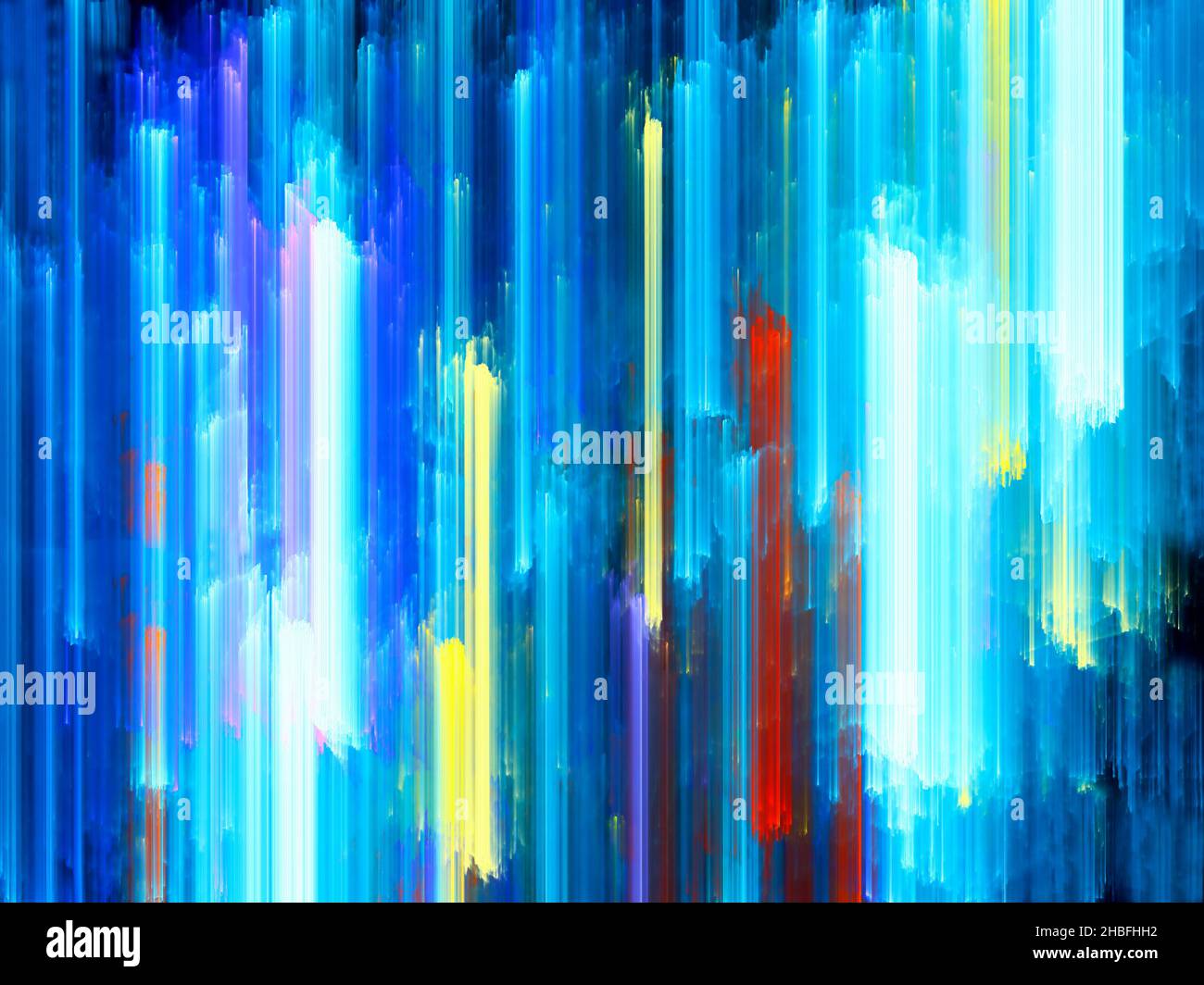 Sfondo semplice multicolore a righe - astratto illustrazione frattale Foto Stock