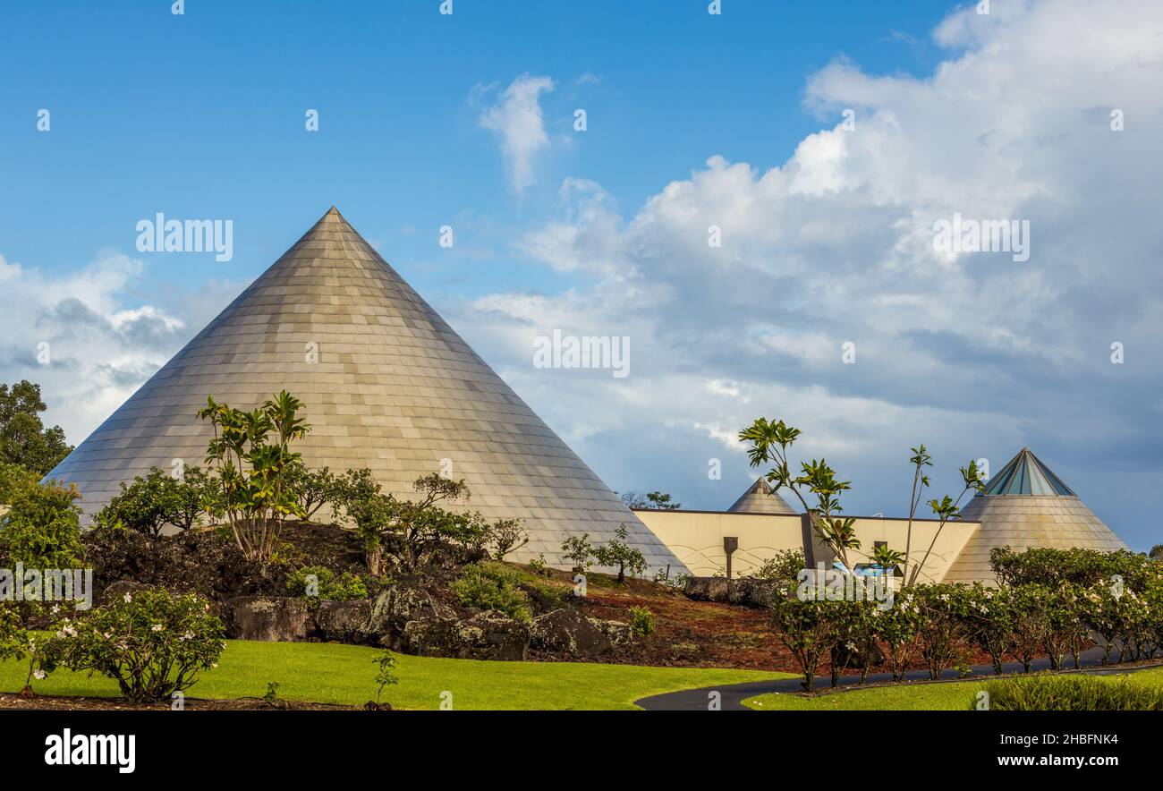 Hilo, Hawaii, USA - 29 novembre 2021: Imiloa Astronomy Center presso l'Università delle Hawaii a Hilo. Foto Stock