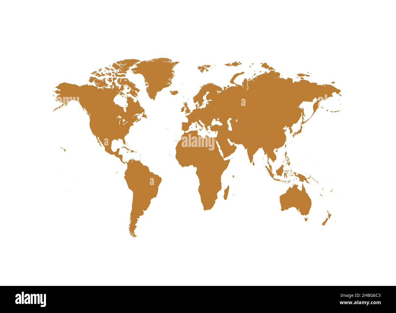 infografica mappa del mondo flat design Foto Stock