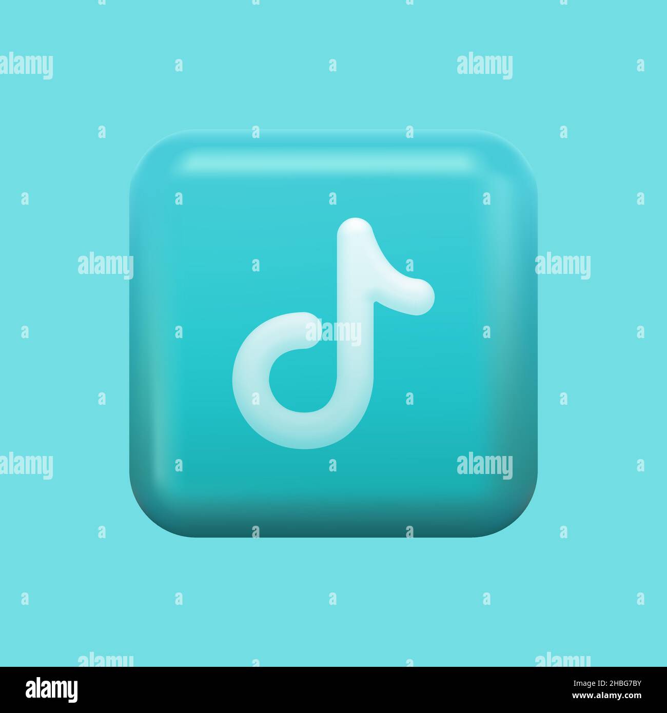 Icona piattaforma video popolare. Logo Social Media Tartaruga 3D. Illustrazione vettoriale Illustrazione Vettoriale