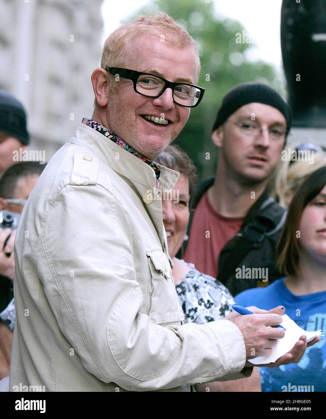 Chris Evans arriva al Grande evento di lancio al Corinthia Hotel di Londra. Foto Stock